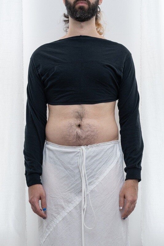 bolero tee, black