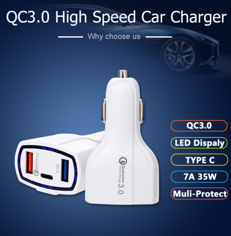 Type C Dual Port Fast Charger
