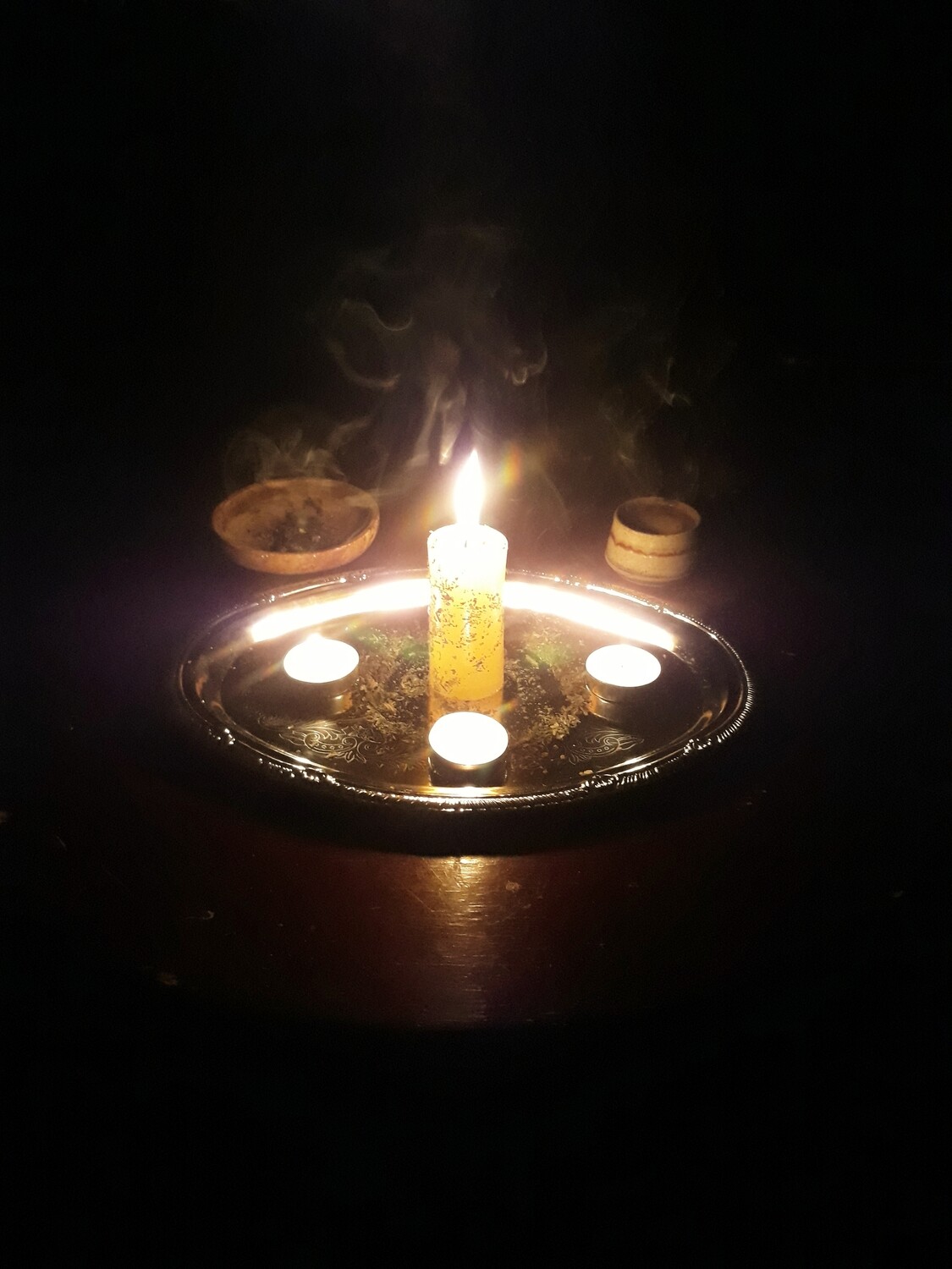 Lucky Clover candle spell