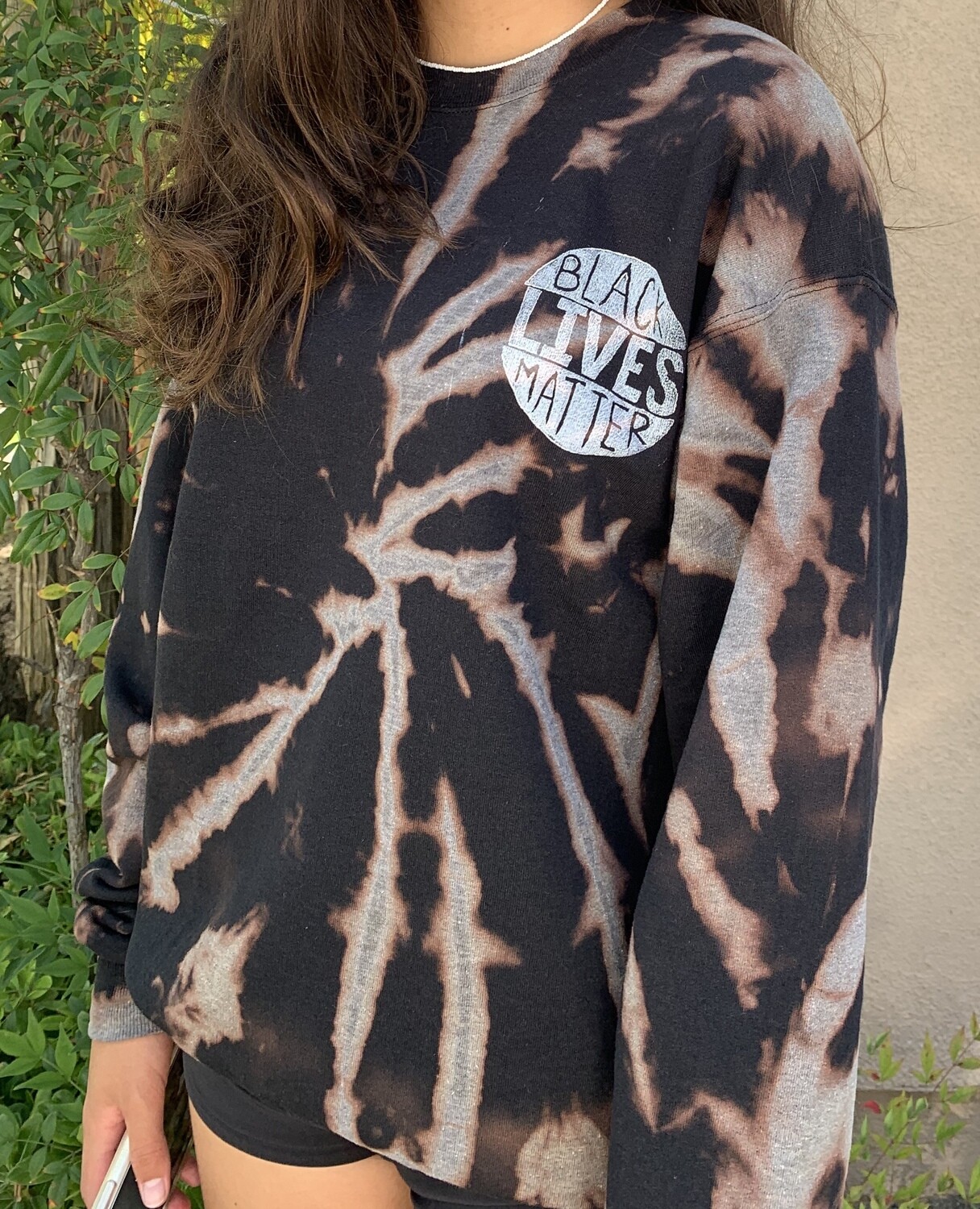 black crewneck