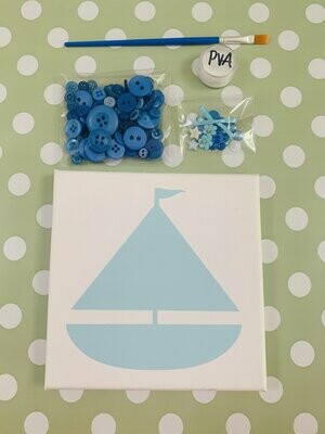 Boat Button Canvas Kit