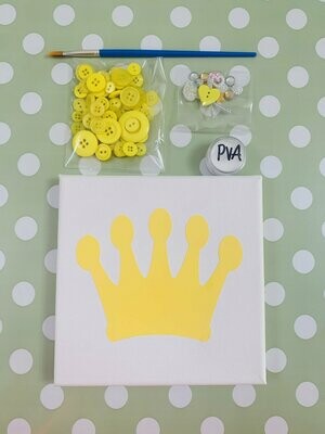 Crown Button Canvas Kit