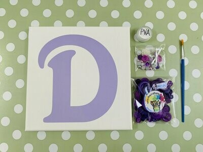 Initial Button Canvas Kit