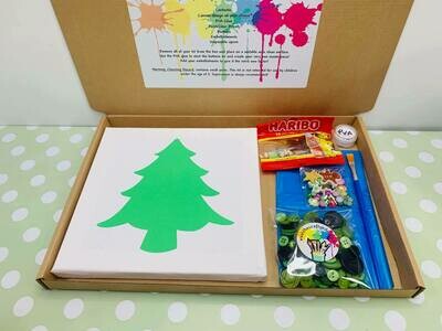 Christmas Tree Button Canvas Kit
