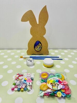 Free Standing 20cm Easter Bunny with Egg Hole