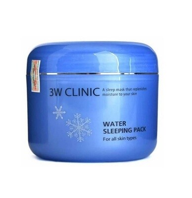Маска увлажняющая для лица ночная Water Sleeping Pack, 3W Clinic