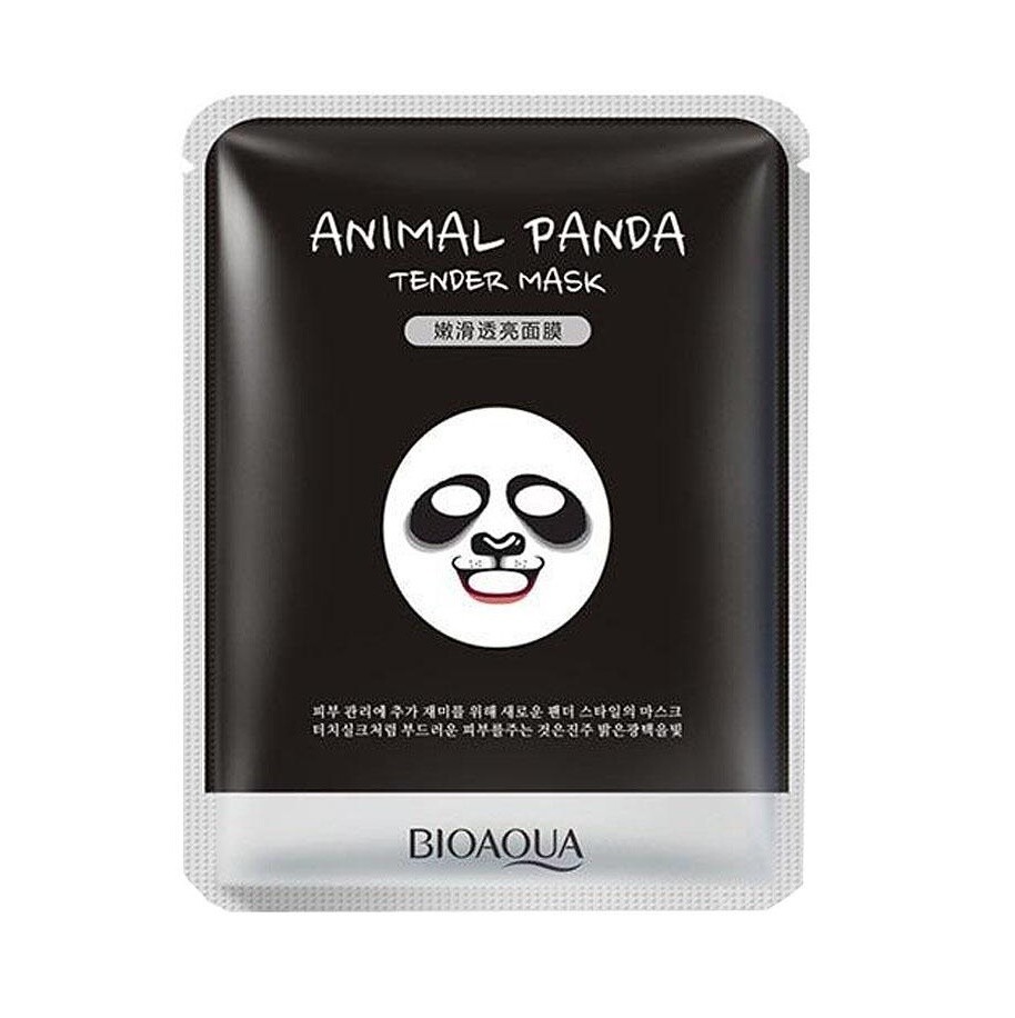 Маска для лица тканевая Animal Face Panda смягчающая Bioaqua