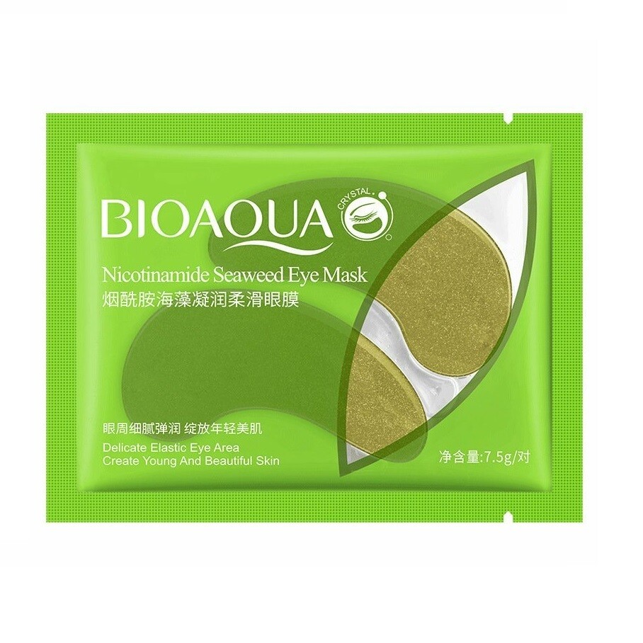 Патчи для глаз с экстрактом морских водорослей Nicotinamide Seaweed Eye Mask (1 пара) Bioaqua