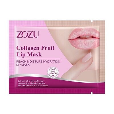 Патчи для губ с экстрактом персика Collagen Lip Mask