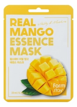Маска для лица с экстрактом манго Real Mango Essence Mask Farmstay