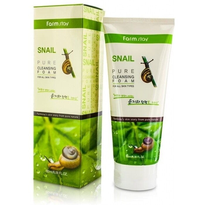 ПЕНКА ОЧИЩАЮЩАЯ ДЛЯ ЛИЦА С МУЦИНОМ УЛИТКИ SNAIL PURE CLEANSING FOAM, 180мл