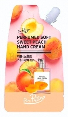 КРЕМ ДЛЯ РУК С ПЕРСИКОМ PERFUMED SOFT SWEET PEACH HAND CREAM I'M PETIE 20гр