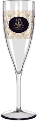 La flûte à champagne incassable de luxe personnalisable
