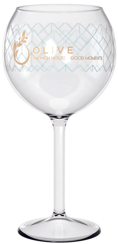 Verre à vin Pool Party personnalisé en Tritan - Impression Quadrichromie