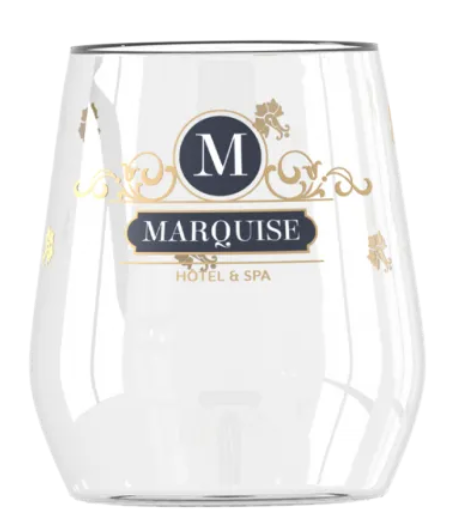 Verre à eau personnalisé Lounge personnalisés en quadri