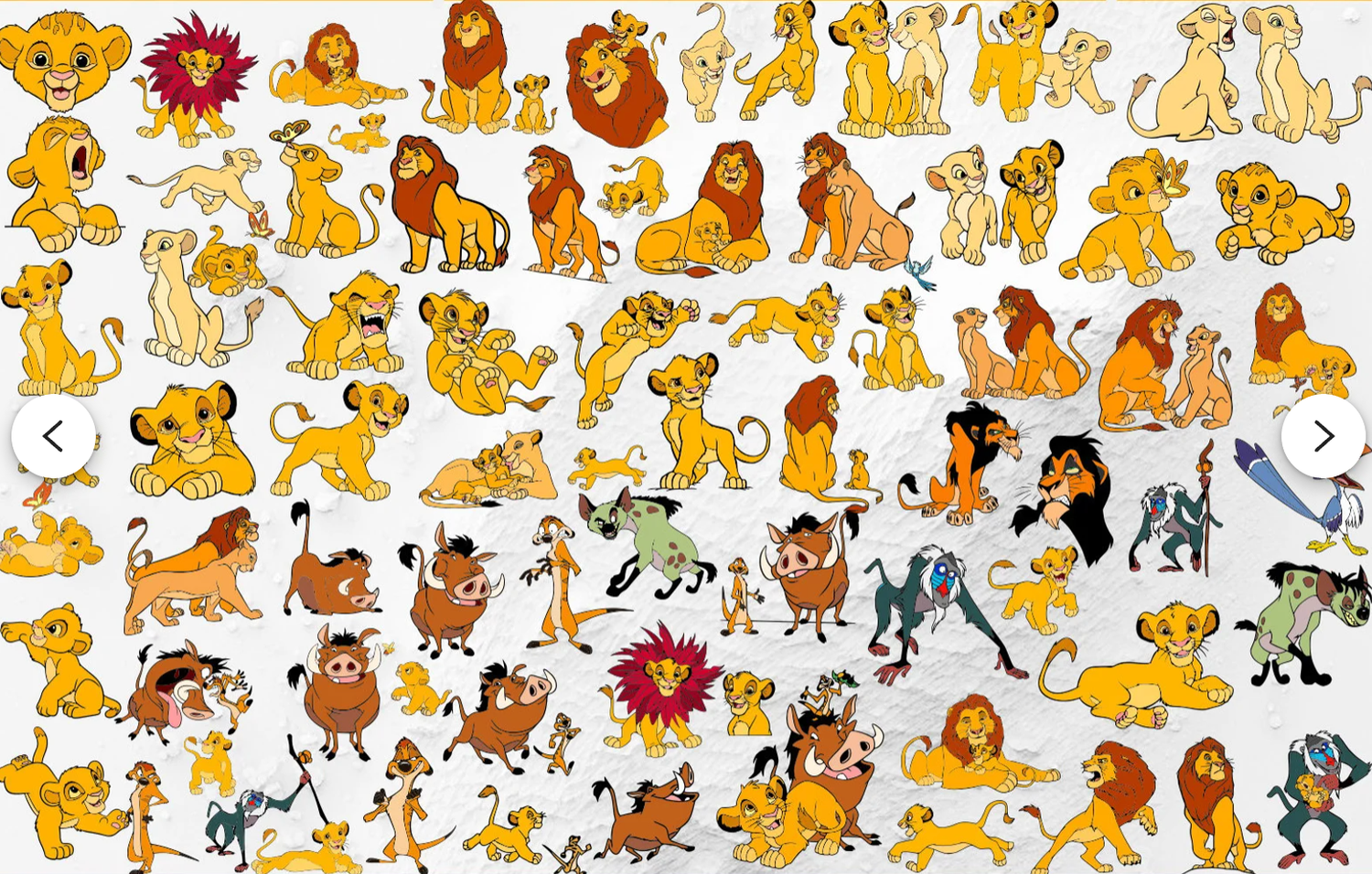 Panneaux décoratif theme roi lion