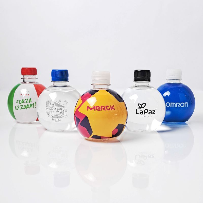 Bouteille d&#39;eau ronde personnalisée de 33cl