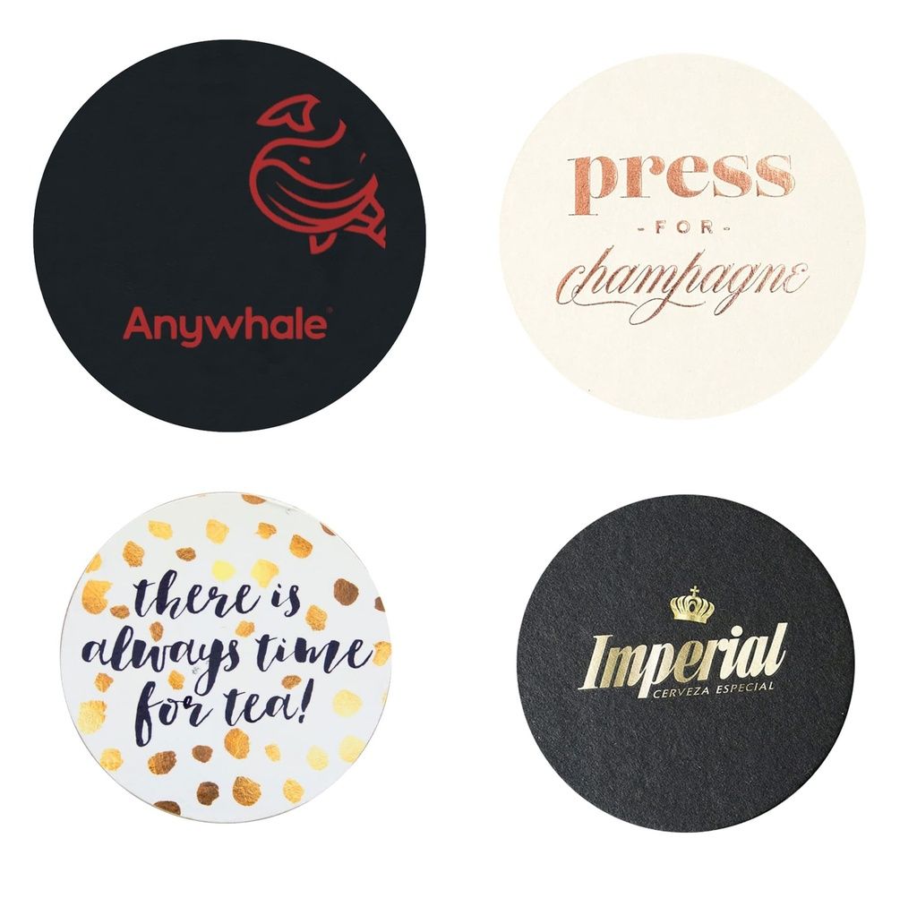 Dessous de verre personnalisables rond 9cm
