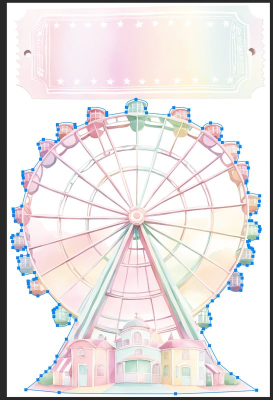 Panneau roue + ticket