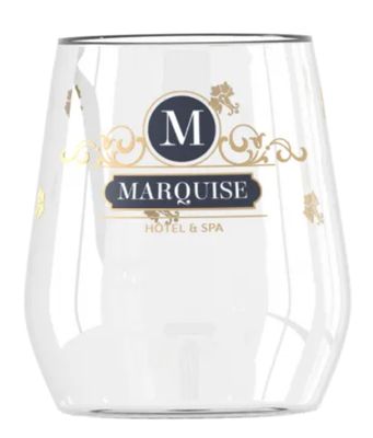 Verre à eau personnalisé Lounge personnalisés en quadri