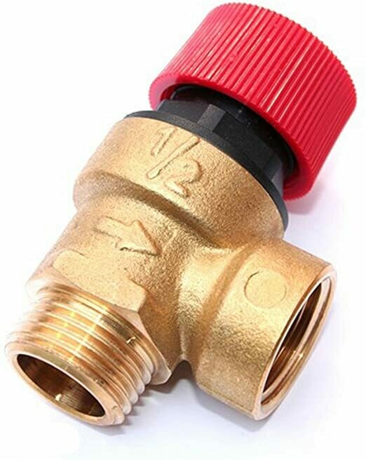Valvola Sicurezza 3 Bar Attacco 1/2" Maschio Universale Caldaie