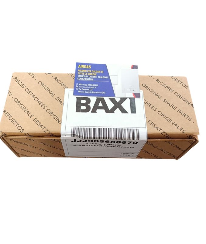 Scambiatore Baxi JJJ005686670 5686670 Eco, Eco3, Luna, Duo-Tec, Eco5