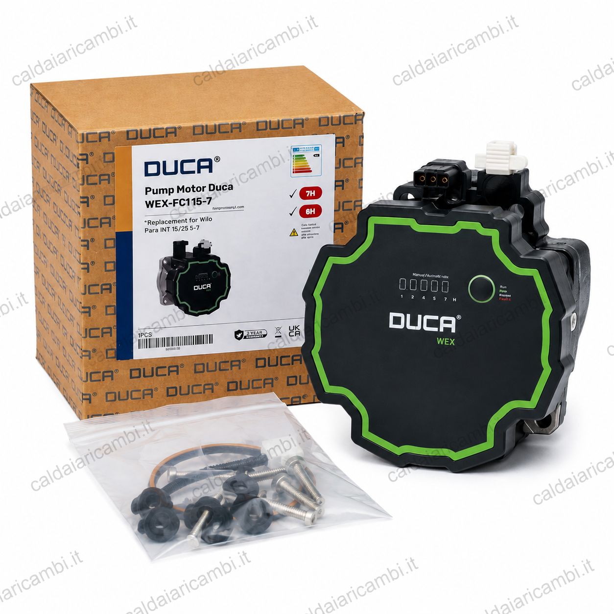 Baxi Motore Ricambio Circolatore Pompa Duca Compatibile Wilo FCI 15-8 7668900