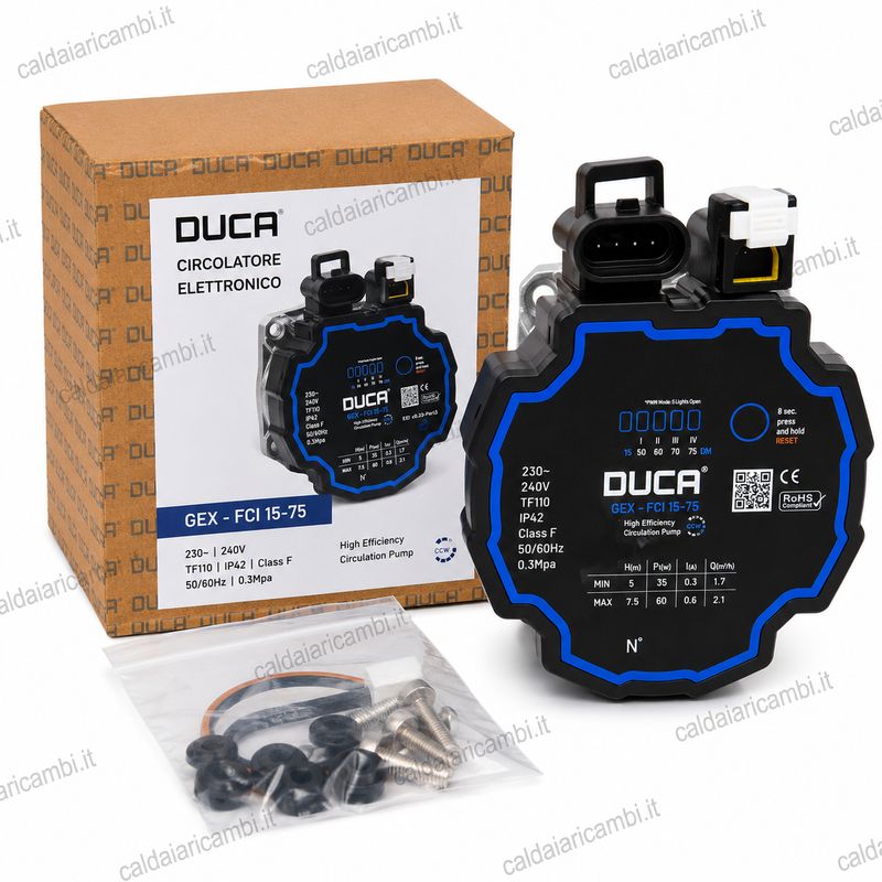 Baxi Westen Motore Compatibile Grundfos Duca FCI 15/75 Circolatore Pompa 770477600 Baxi Westen Motore Compatibile Grundfos Duca FCI 15/75 Circolatore Pompa 770477600