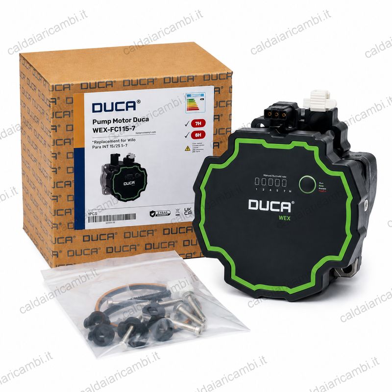 Ariston Chaffoteaux Motore Ricambio Circolatore Pompa Duca Compatibile Wilo FCI 15-8 65120952 Ariston Chaffoteaux Motore Ricambio Circolatore Pompa Duca Compatibile Wilo FCI 15-8 65120952