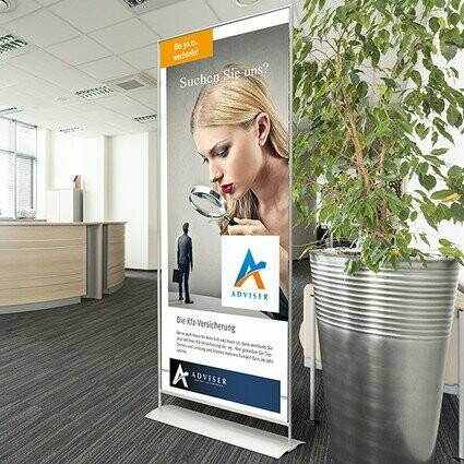myMAGO Stand-up Display, 850 x 2000 mm