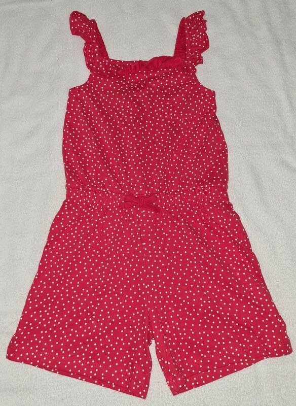 Red Spotty Playsuit