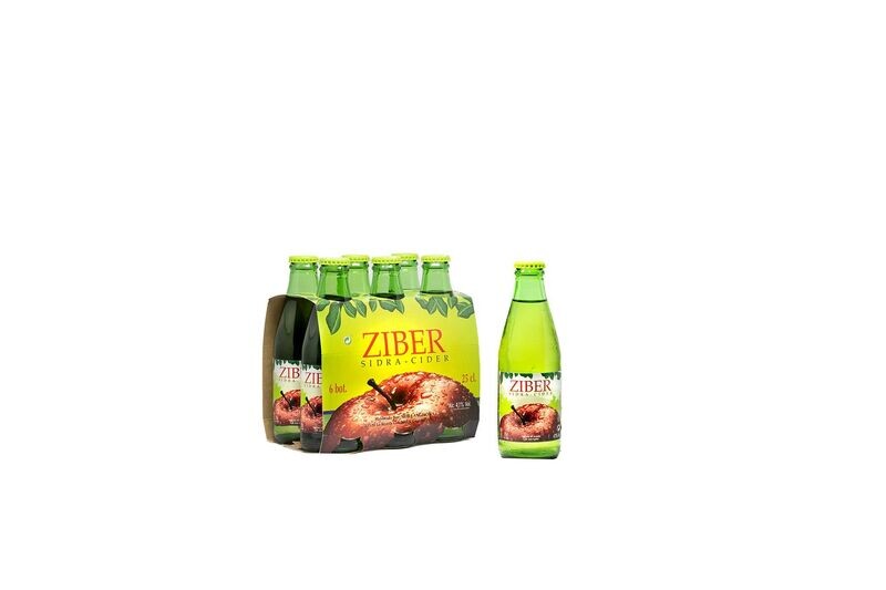 Sidra Ziber Pack (Caja de 4 packs de 6 Unidades/Pack de 25 cl.