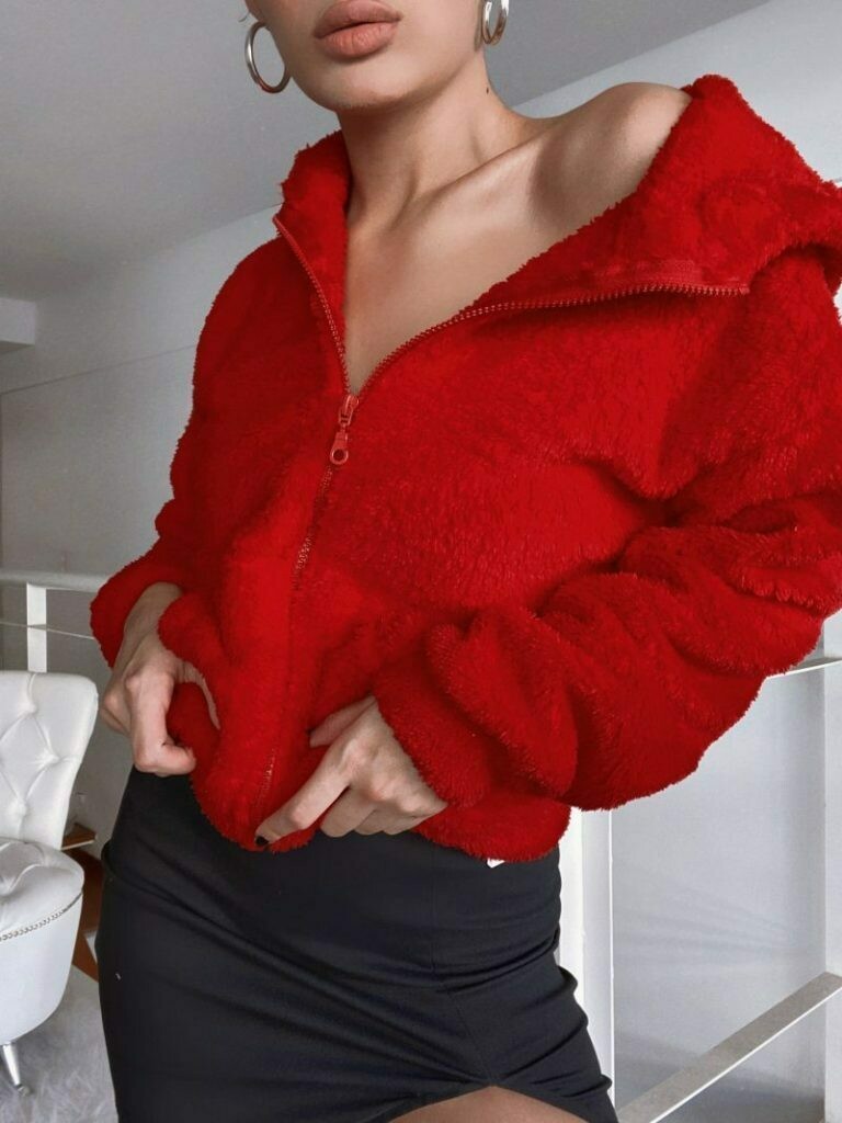CAMPERA MINA PIEL BIFAZ