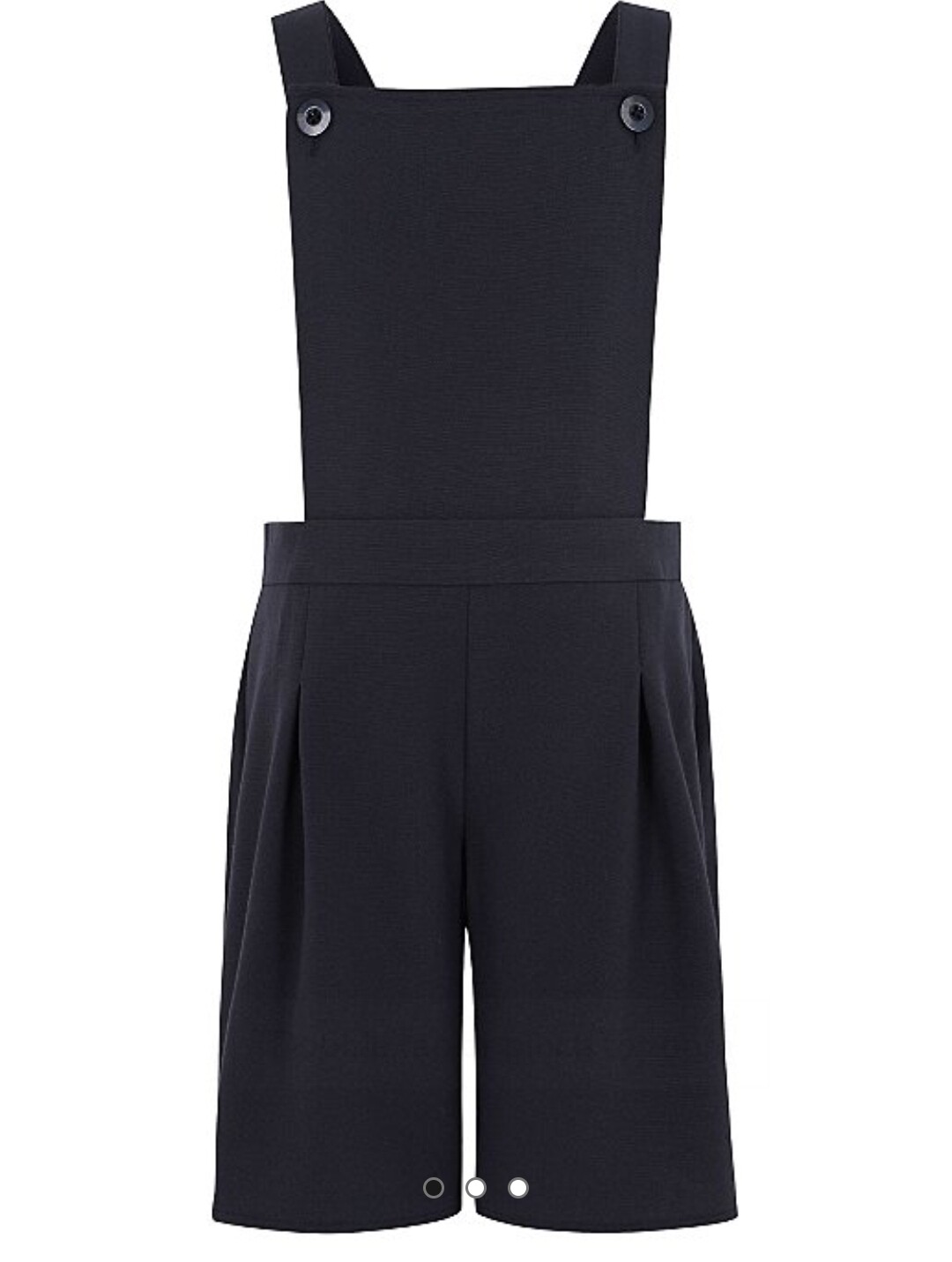 Navy bib top school playsuit