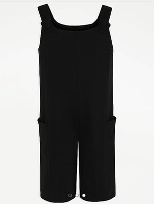 Black knot detail school playsuit