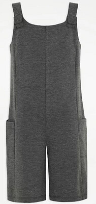 Grey knot detail school playsuit