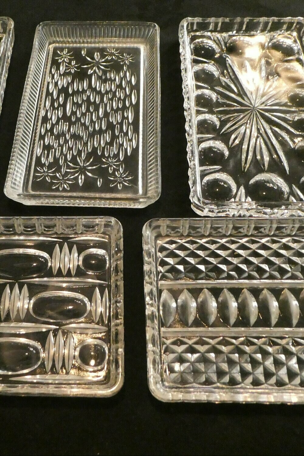 Lead crystal dessert plates