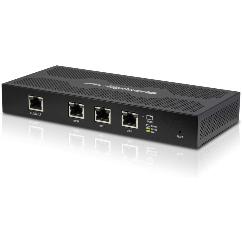 UBIQUITI ERLITE-3 Edge Lite Desktop Router, Black