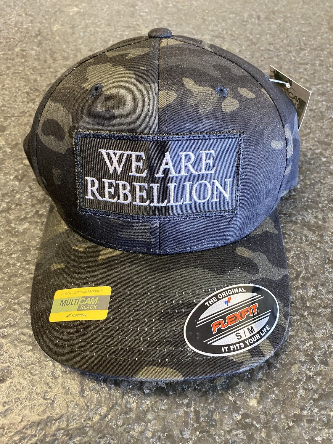 Flex-Fit Black Camo Patch