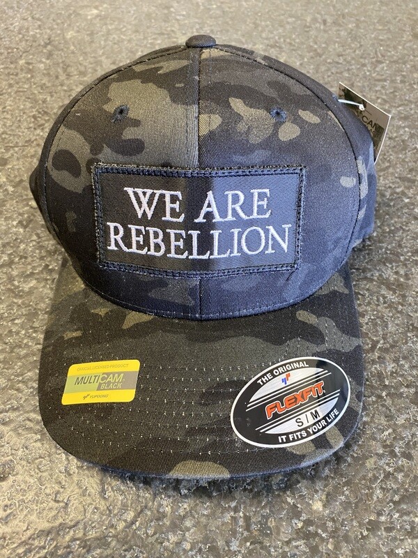 Flex-Fit Black Camo Patch