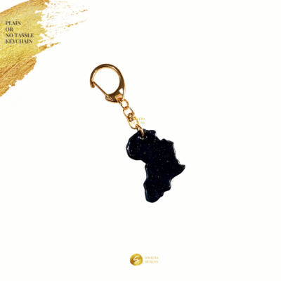 Africa Keychain - 
NO Tassel