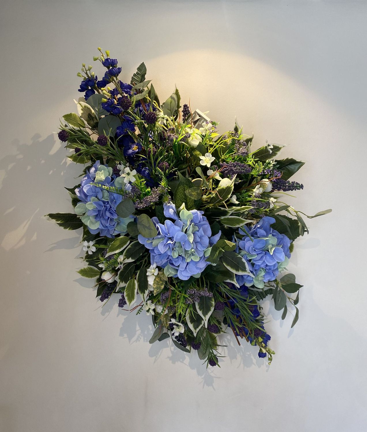 Coussin d'Hortensias Bleu