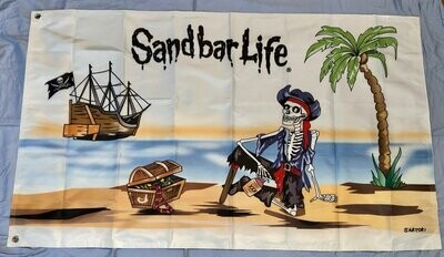 Skully the Pirate Large Flag