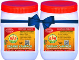 RPR Organic Camphor Tablets - 1kg (500g X 2 Jars)