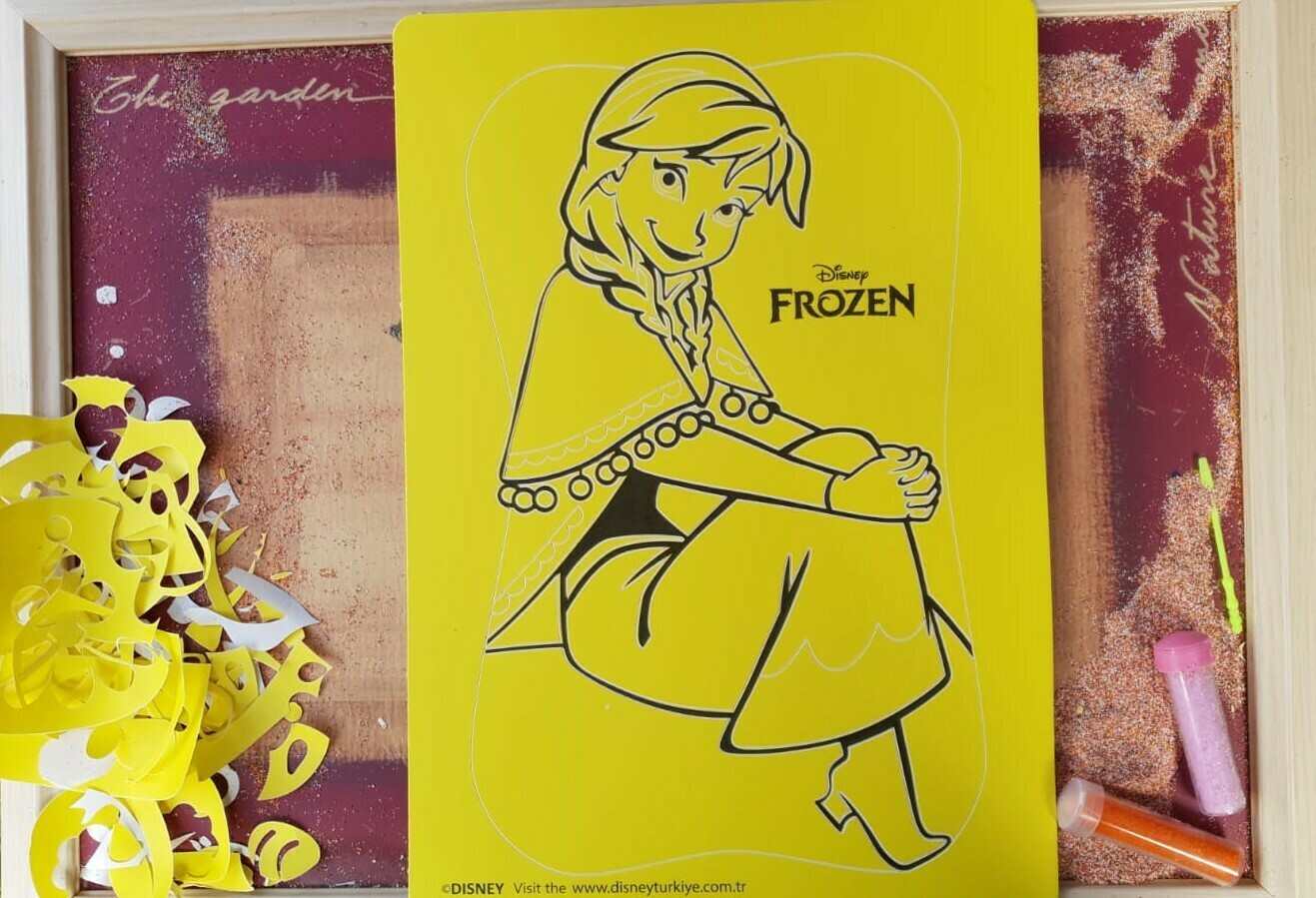 Frozen Sand Art Cards