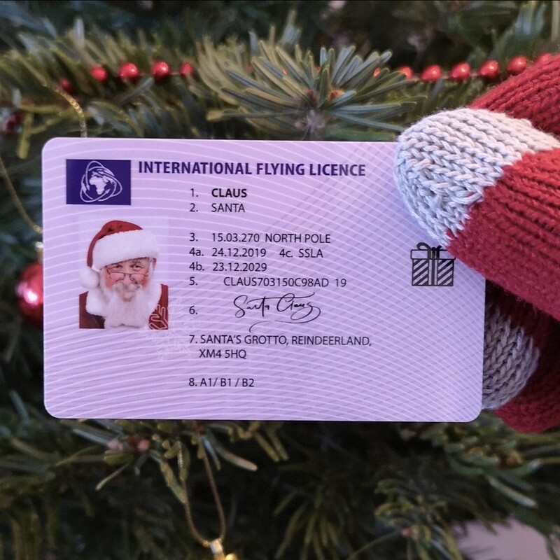 Santa’s Flying License