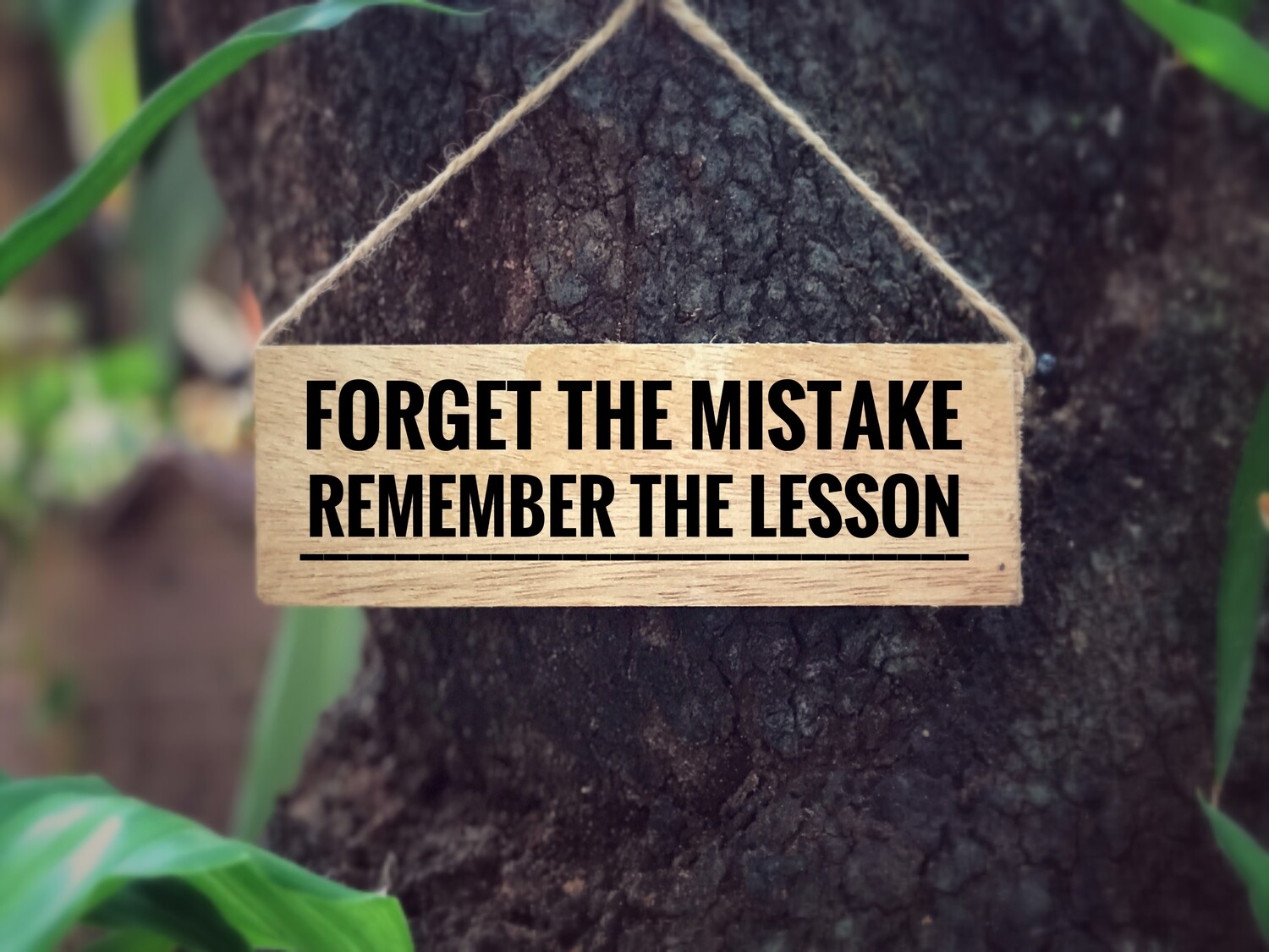 Remember the lesson