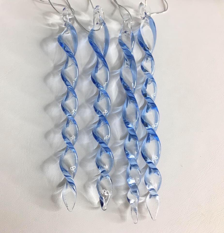 Blue Icicle With Poem