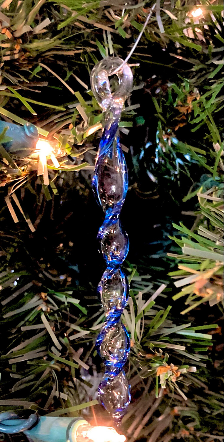 Blue Icicle With Poem