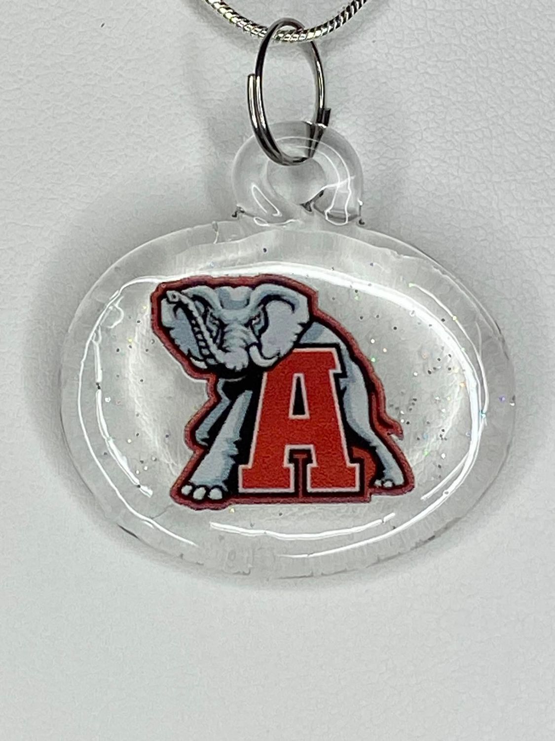 🏈 Alabama &quot;Big Al&quot; 🏈 University of Alabama Crimson Tide in Tuscaloosa, Alabama  Handmade Borosilicate Glass with UV-DTF decal